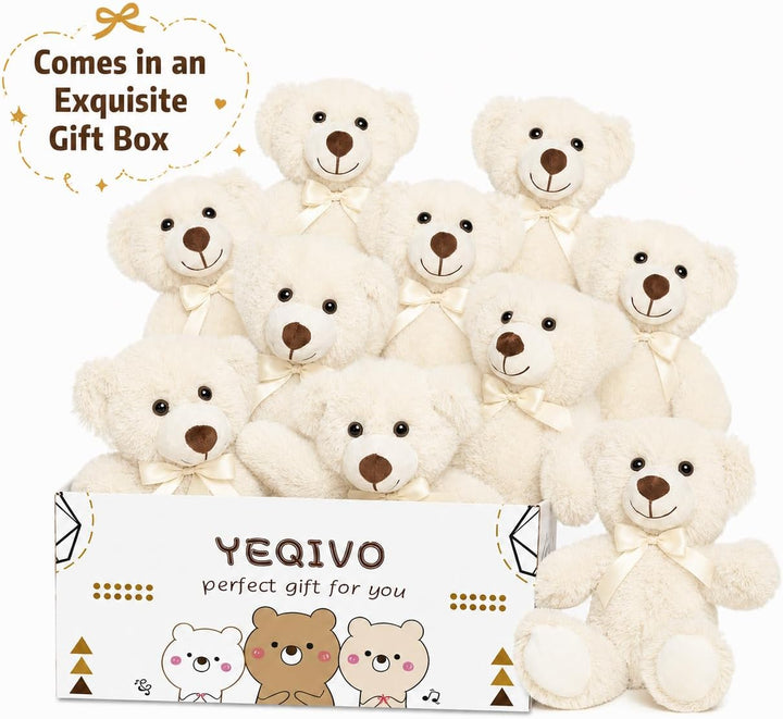 Teddybär gefülltes Tier Plüschtier Geschenk für Kind Freundin, 13.5 Zoll gefüllte Bären für Weihnach