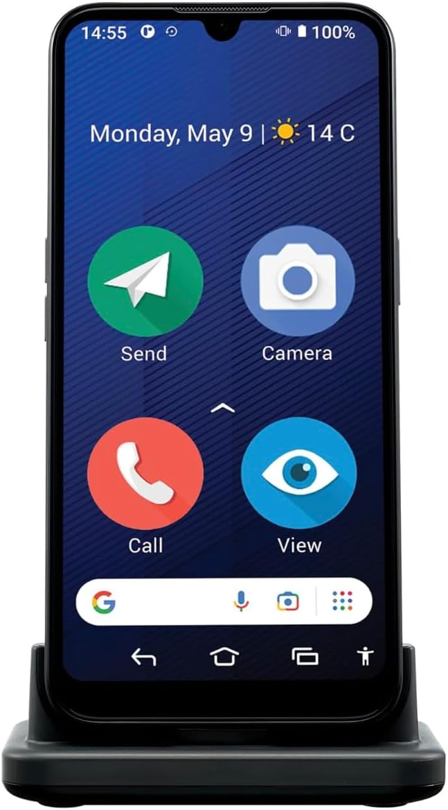 Doro 8200, 4G Senioren Smartphone ohne Vertrag, Noruftaste, Triple Kamera, Android 12 Go, 64 GB Spei