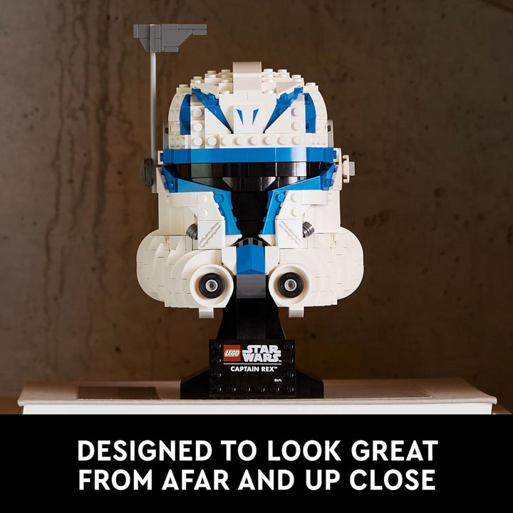 LEGO Star Wars Captain Rex Helm Set 75349, The Clone Wars Sammlerstück für Erwachsene, 2023 Serie Mo