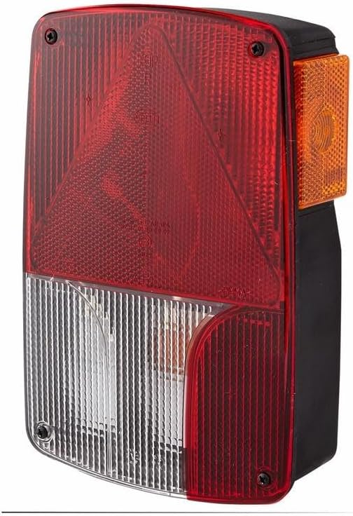 HELLA - Heckleuchte - Glühlampe - 12V - Anbau/geschraubt - Lichtscheibenfarbe: weiss/rot - Kabel: 20