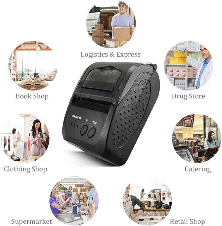 NETUM Kabelloser Bluetooth-Belegungs-Thermodrucker (DE), tragbarer persönlicher Rechnungsdrucker, 58