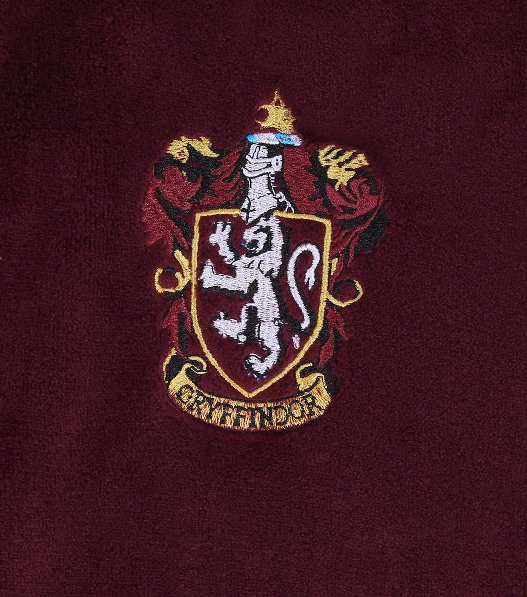HARRY POTTER Hogwarts Bademantel/Morgenmantel, burgunderrot, für Herren S-M Rot, S-M Rot