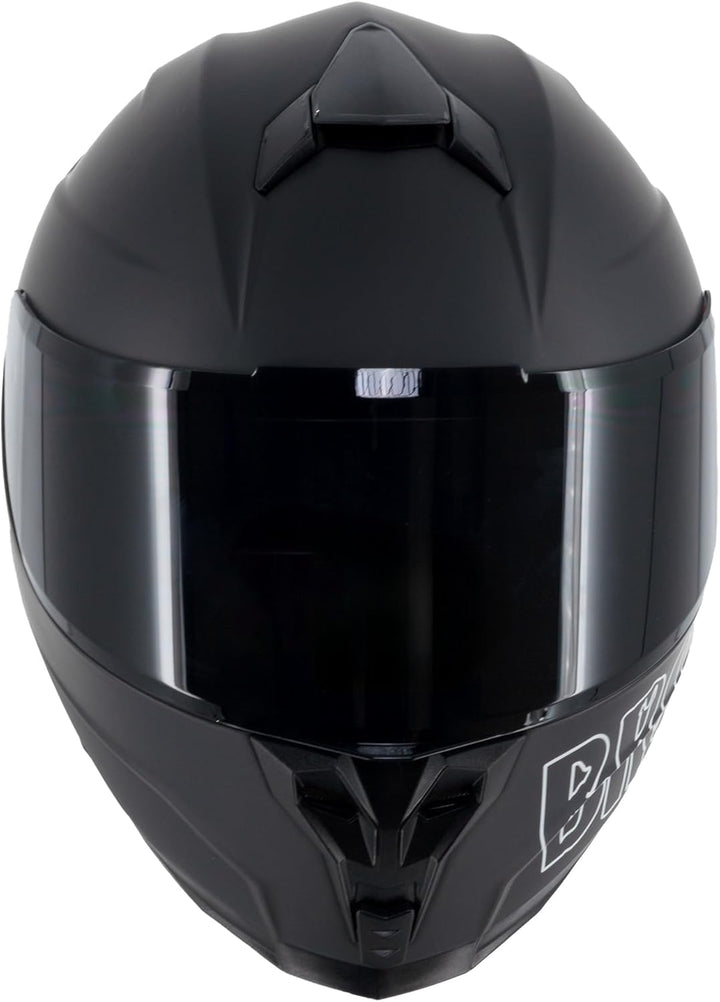 Broken Head BeProud Sport Motorradhelm Mit 2 Visieren (Klar + Schwarz) - Integralhelm, Black Edition