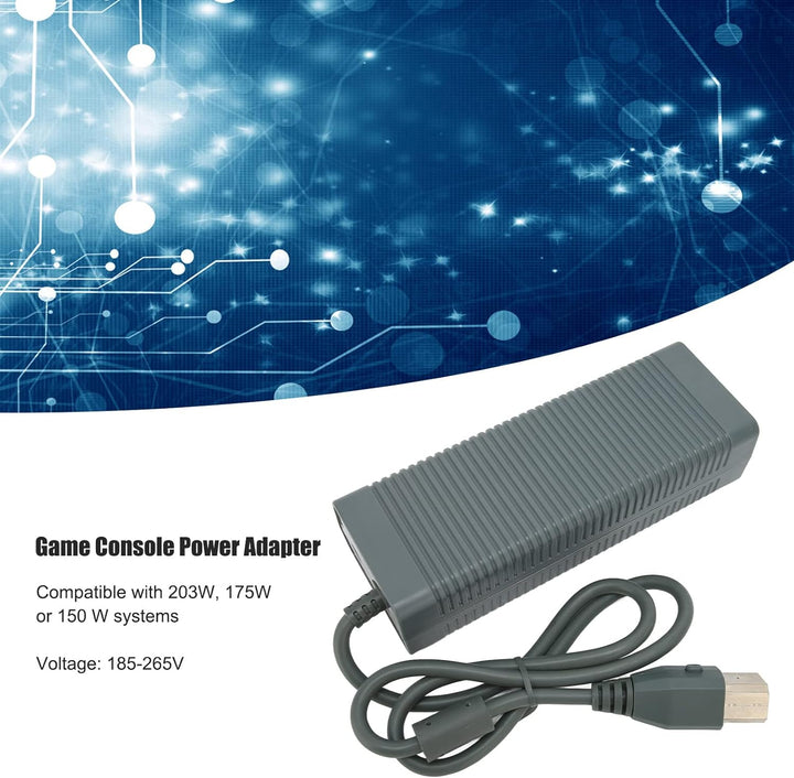 ciciglow Netzteil, Spielekonsolen-Netzteil Ersatz-Universalladegerät für Xbox 360 185-265 V(EU-Steck