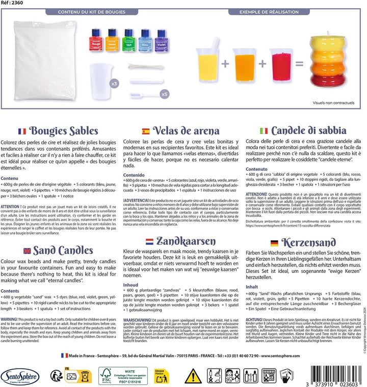 Sentosphère Sandkerzen