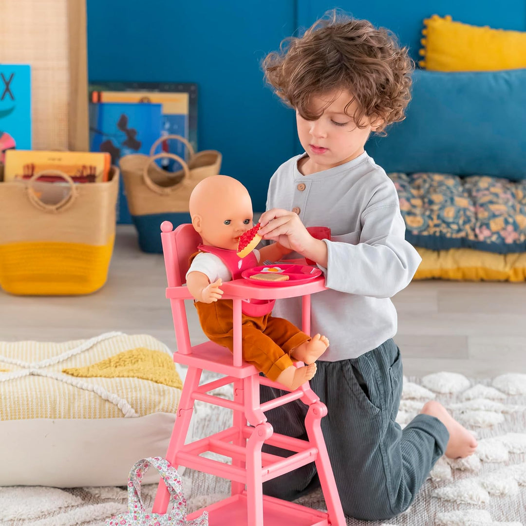 Corolle 9000141520 Grosses Fütterset, 11 Teile, für alle 36-42cm Babypuppen, mit Tasche und viel Zub