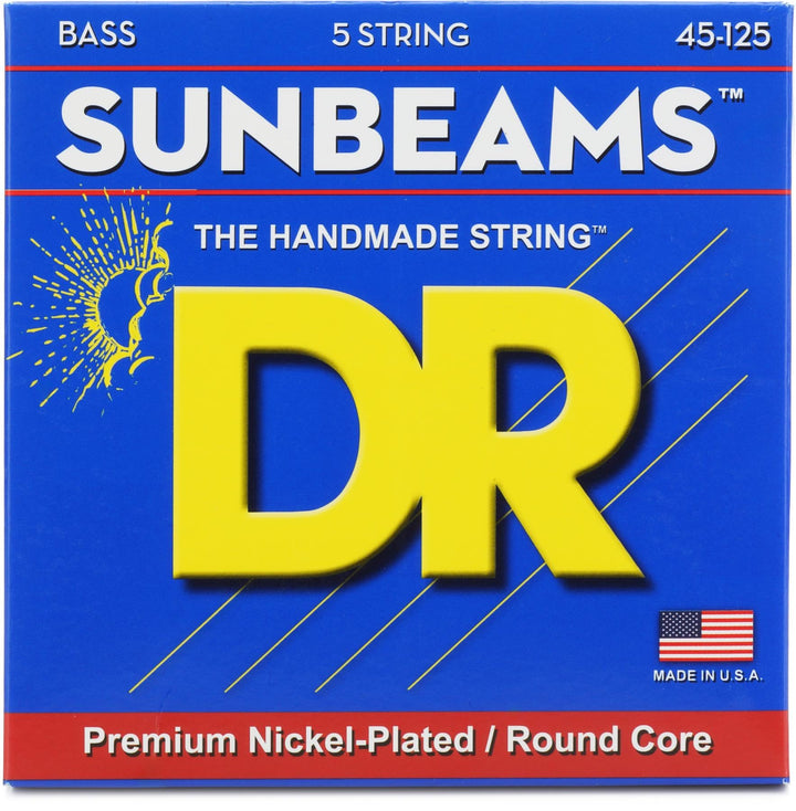 DR Strings SUNBEAM NMR5-45 Sunbeam Medium Saite (5-String) Einzelbett SUNBEAM: 5-Saiter Medium 45-12