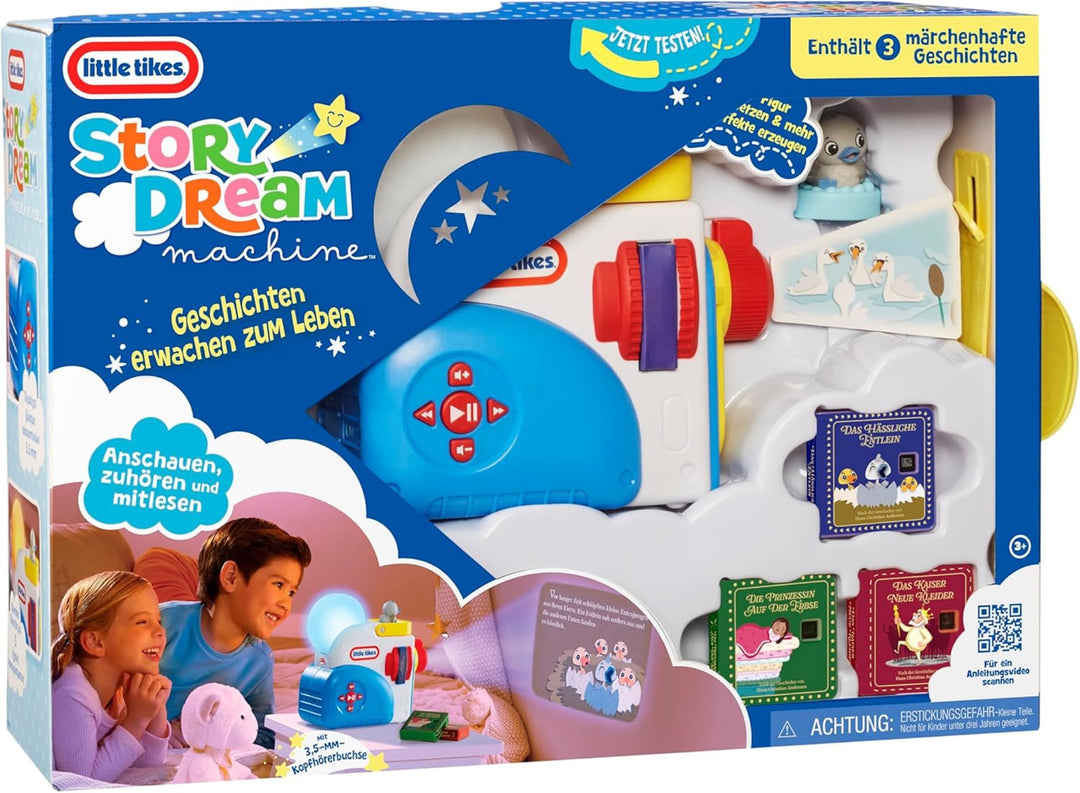 little tikes Story Dream Machine Starter-Set mit 3 klassischen Märchen – Licht-, Ton- und Audioproje