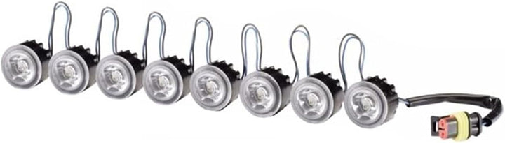 HELLA - LED-Tagfahrleuchtensatz - LEDayFlex - 24/12V - rund - Einbau - Lichtscheibenfarbe: glasklar