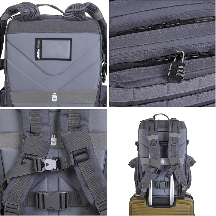 ELITRAINX ELITEX TRAINING Militär-Rucksack, 45 l, wasserdicht, Sport, Flugzeugkabine, CrossTraining,