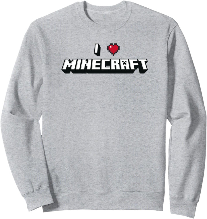 Minecraft I Heart Minecraft Logo Sweatshirt