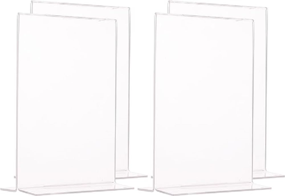 SIGEL TA226 Tischaufsteller gerade, für A6, 10 Stück, glasklar Acryl, garantiert UV-beständig 10 Stü
