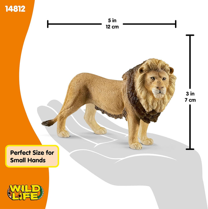SCHLEICH 14812 Löwe, für Kinder ab 3+ Jahren, WILD Life - Spielfigur FFP, FFP