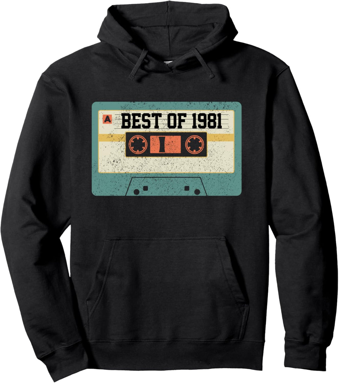 40. Geburtstag Geschenk Kassette Vintage Best Of 1981 Pullover Hoodie
