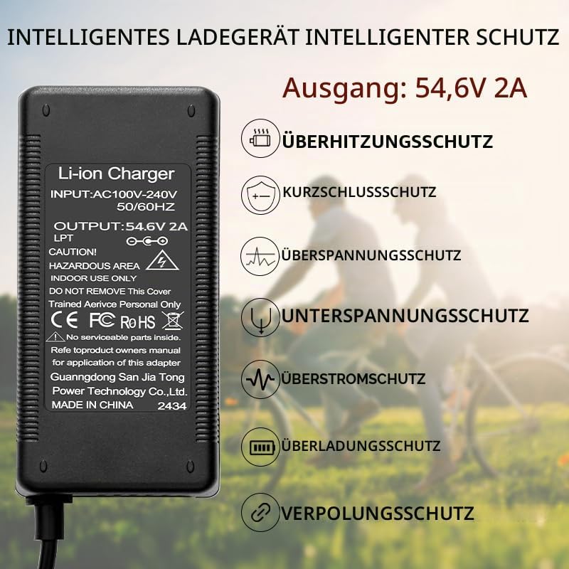 Yasco Li-ion akku Ladegerät Mehrere Stecker Für Elektrofahrrad Roller E-Bike Boot Motorrad Xiaomi Ak