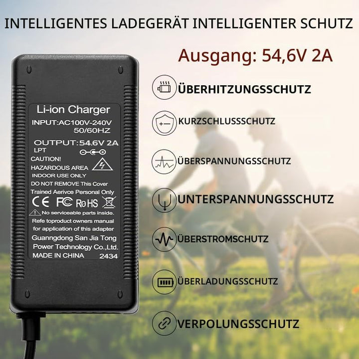 Yasco Li-ion akku Ladegerät Mehrere Stecker Für Elektrofahrrad Roller E-Bike Boot Motorrad Xiaomi Ak