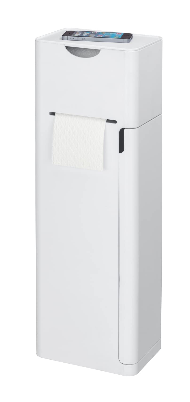 WENKO Stand WC-Garnitur Imon 6 in 1, mit integriertem Toilettenpapierhalter, WC-Bürstenhalter, Ersat