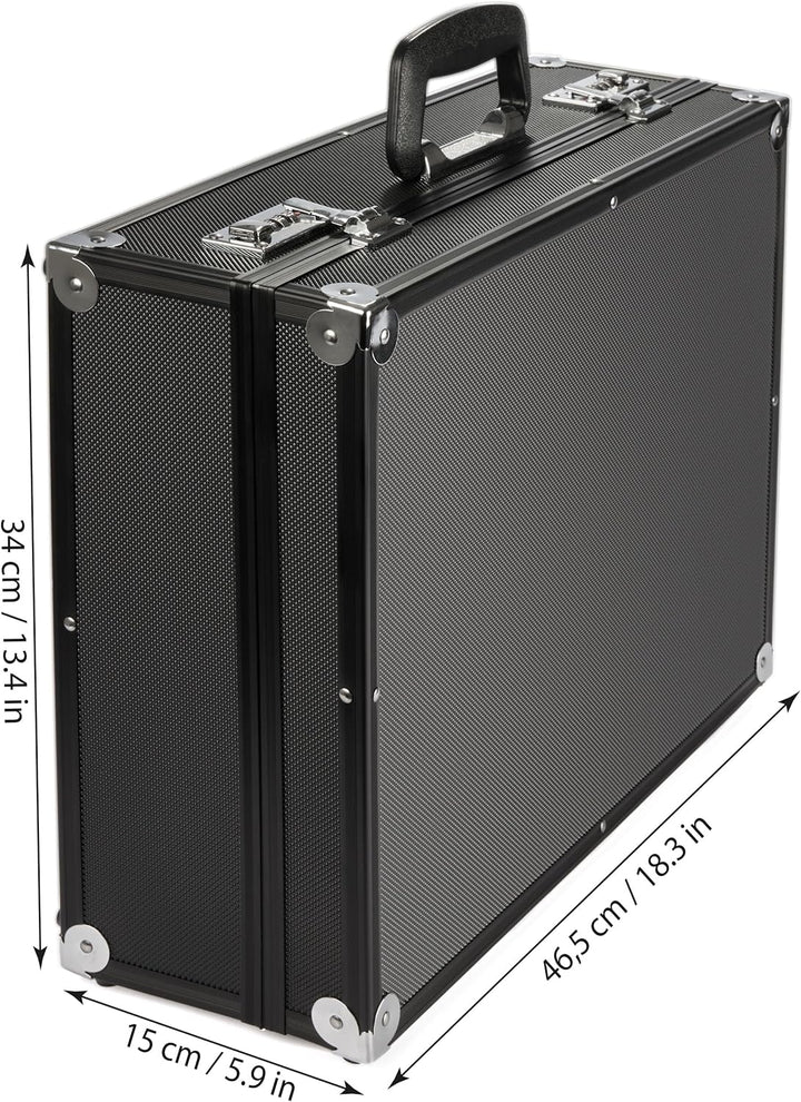 BRUBAKER universal Transportkoffer aus Aluminium - Fotokoffer mit Schaumstoff für Kameras, Equipment
