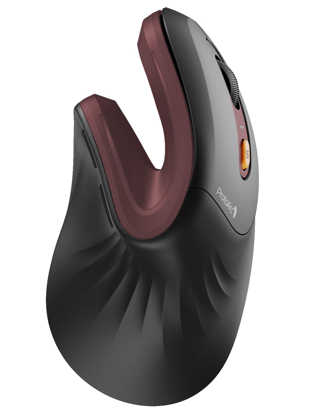 ProtoArc EM11 NL Ergonomische Vertikale Maus, Kabellos Aufladbar Mouse mit 3 Gerät (2*Bluetooth+USB)