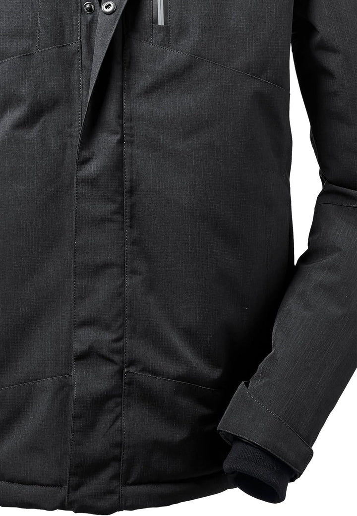 Killtec Herren Kow 161 Mn Jckt Funktionsjacke mit abzippbarer Kapuze S Schwarz, S Schwarz