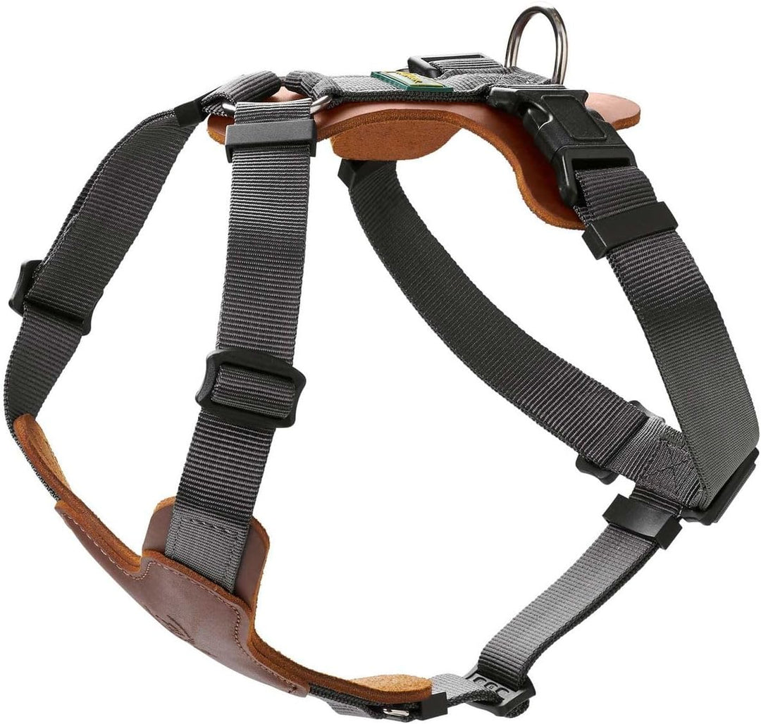 HUNTER AALBORG MIXED Hundegeschirr, XS-S, cognac/grau cognac/grau 38 - 51 cm, cognac/grau 38 - 51 cm