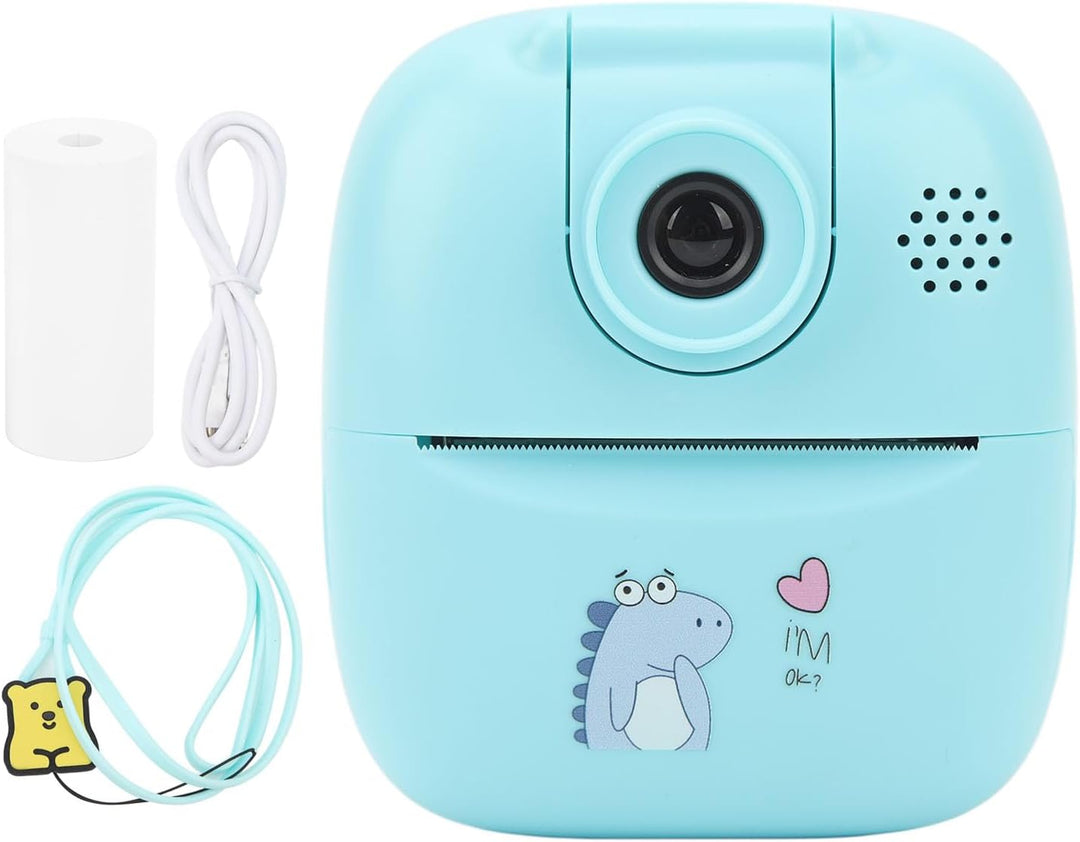 Sofortbildkamera für Kinder, Digitalkamera für Kinder, 1080P 44 MP Videokamera, Tragbarer Thermodruc