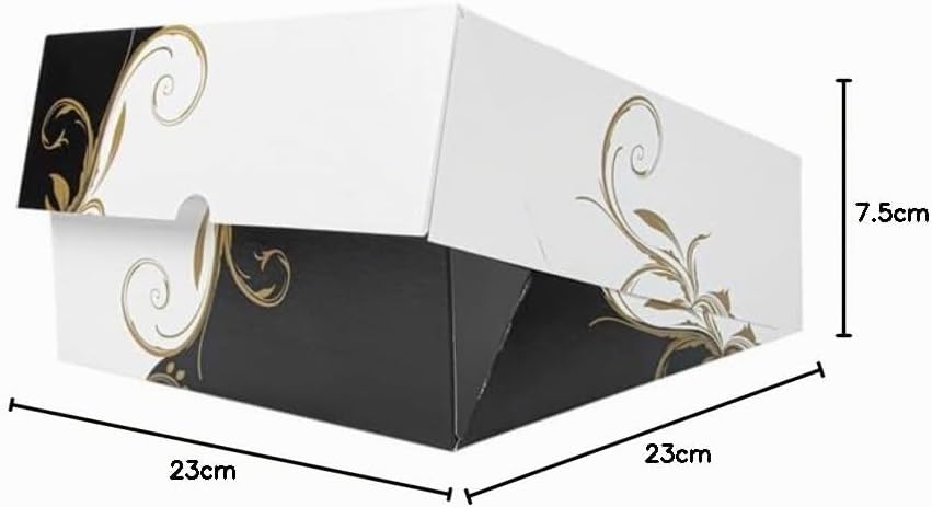 Box Square Canal mit Sichtfenster – 50 Stück. 23 x 23 x 7,5 cm. 23x23x7,5 CM, 23x23x7,5 CM