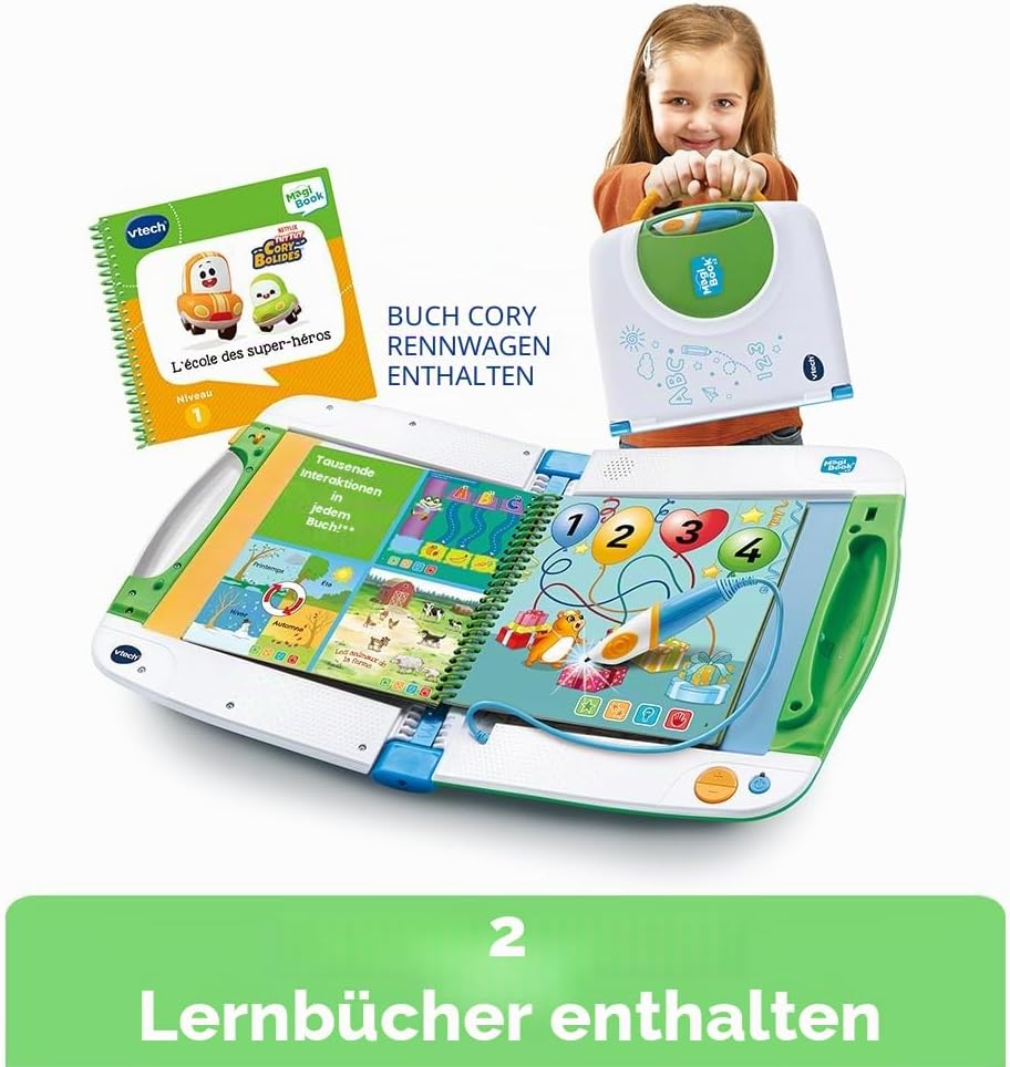 VTech - 602105 - Magibook-Starterpack (Grün), grün