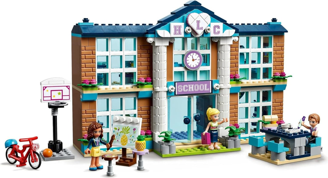 LEGO 41682 Friends Heartlake City Schule, Spielzeug ab 6 Jahre für Mädchen und Jungen mit Mini Puppe