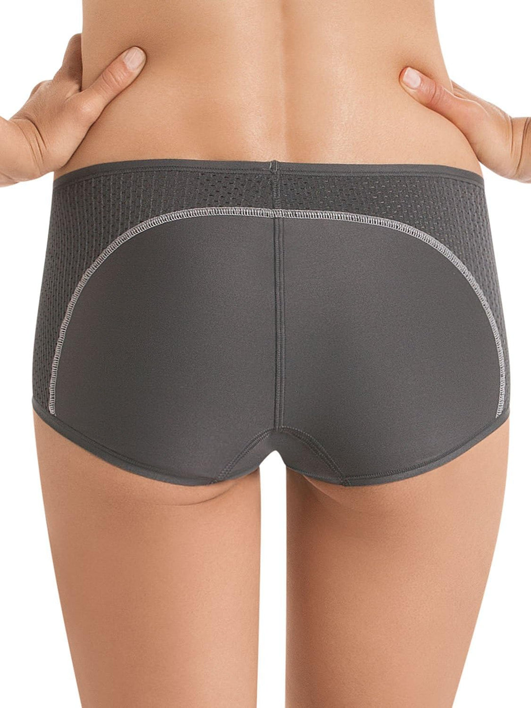 Anita Damen Sport-Panty Sportunterhose, Blickdicht, Anthrazit