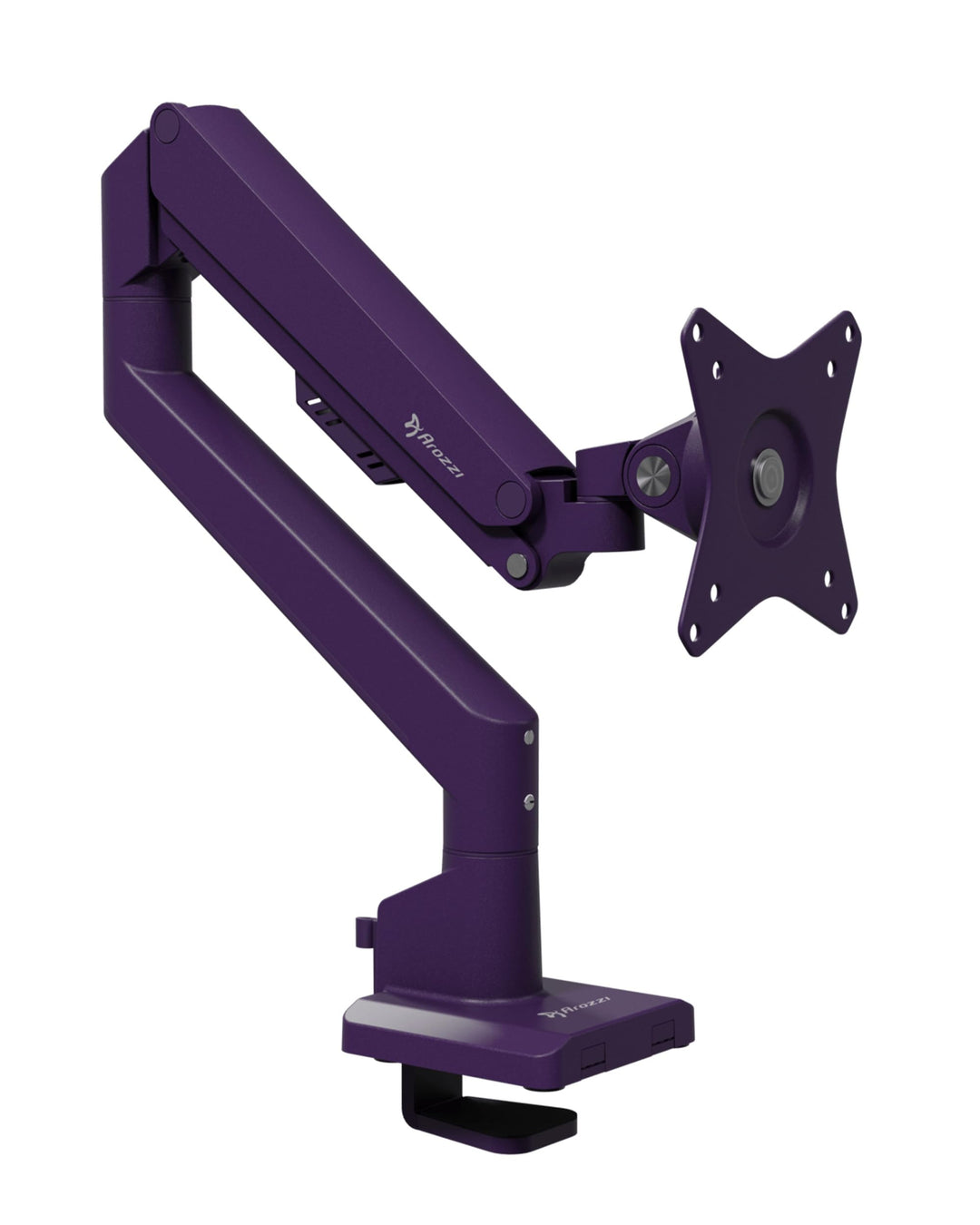 Arozzi Alzare Neo Single Gasdruckfeder-Monitorarm - Vollbewegung, Höhenverstellbar 21–50 cm, VESA 75