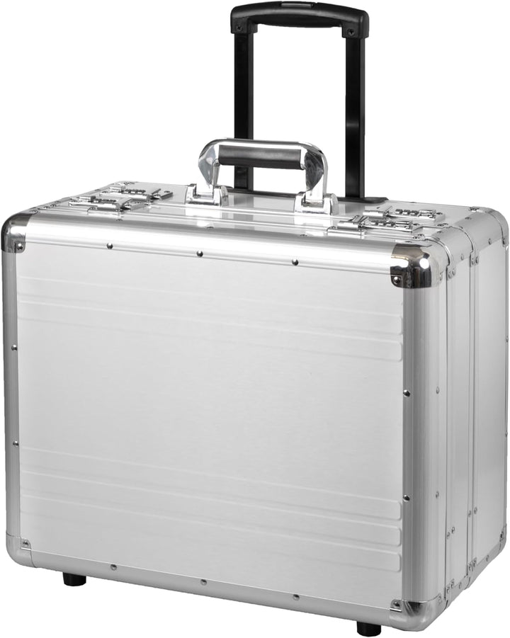 ALUMAXX 45150 Fotokoffer Trolley CHALLENGER, Piloten Koffer Aluminium, Aktenkoffer Alu, Pilotentroll
