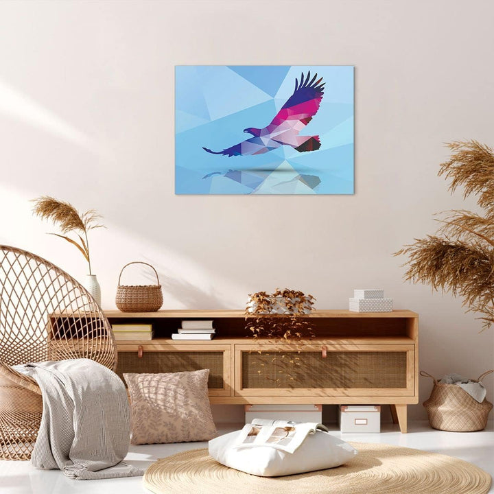 Bilder auf Leinwand Eagle Illustration modern Grafik Leinwandbild 70x50cm Wandbilder Dekoration Wohn