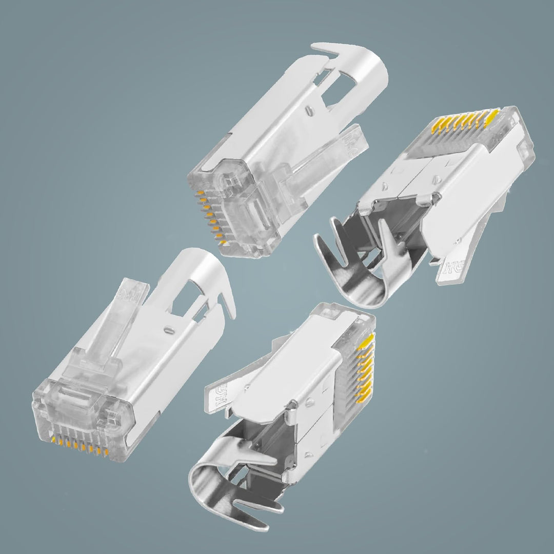 BIGtec RJ45 Stecker Netzwerkstecker 50 Stück Hirose TM11 grün Hochgeschwindigkeits Verbindung für Fa