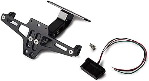 Motorrad Universal Wing Removal Kit, Motorrad Verstellbarer Blinker Kennzeichenrahmen mit Aluminium