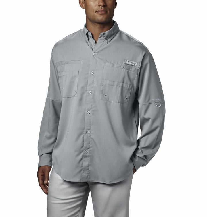 Columbia Herren Tamiami Ii Long Sleeve Shirt Langarmshirt XXL Cool Grey, XXL Cool Grey