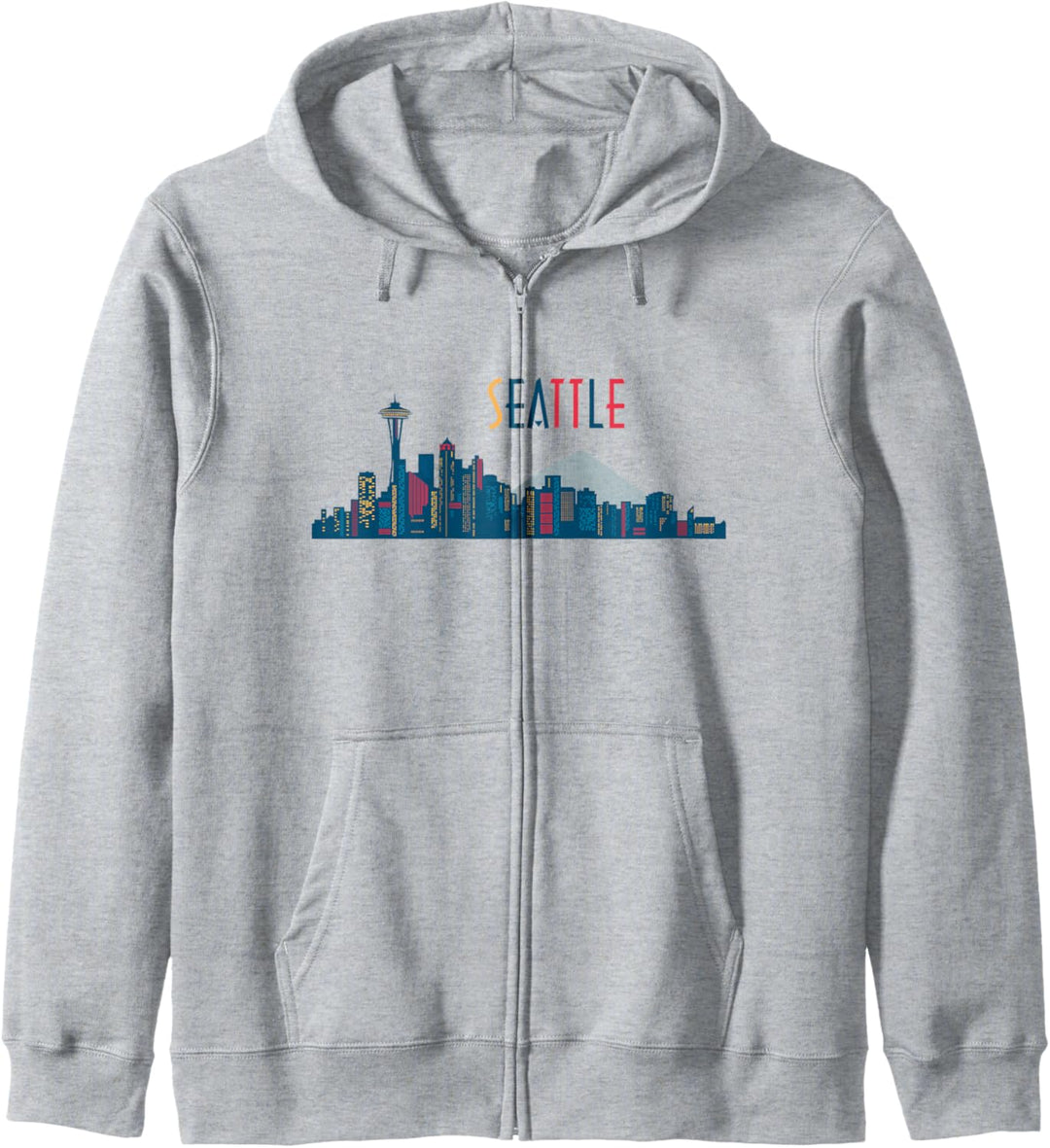 Seattle Skyline Weinlese Seattle Washington Kapuzenjacke