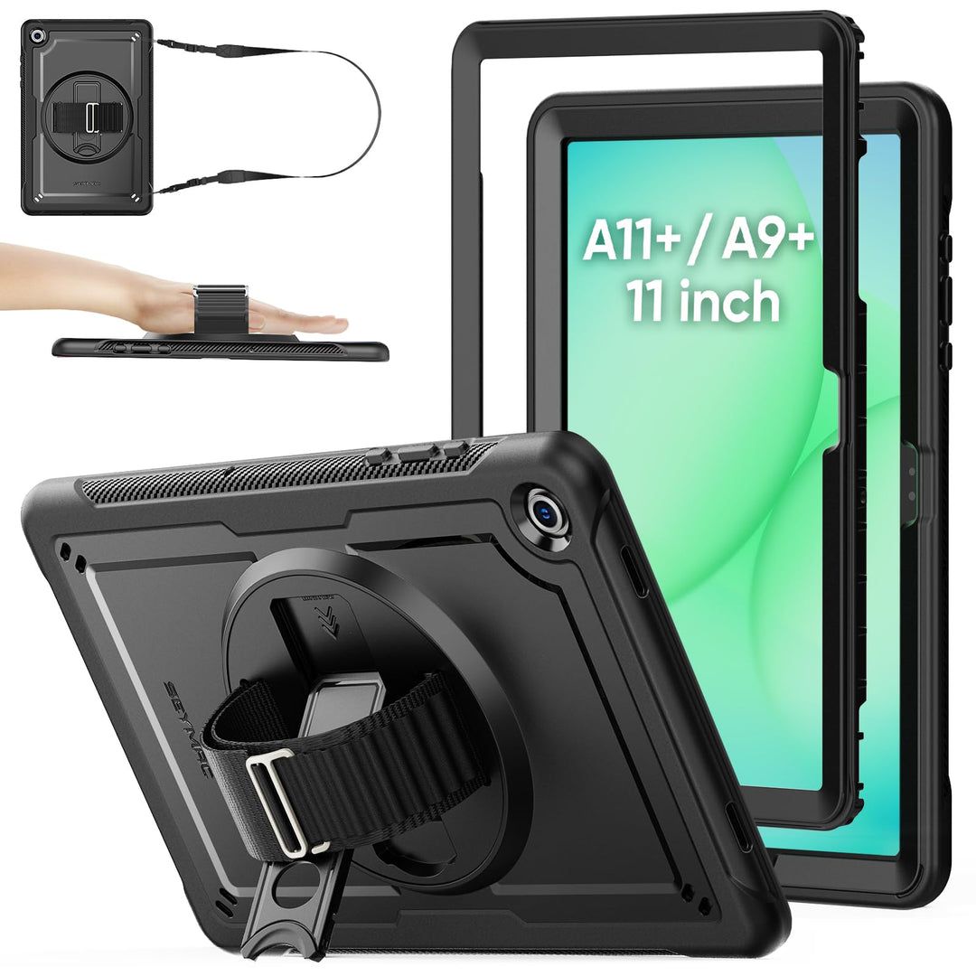 SEYMAC stock Hülle für Samsung Galaxy Tab A11+ Plus/A9+ Plus 11 Zoll 2025/2023, Stossfeste Hülle mit