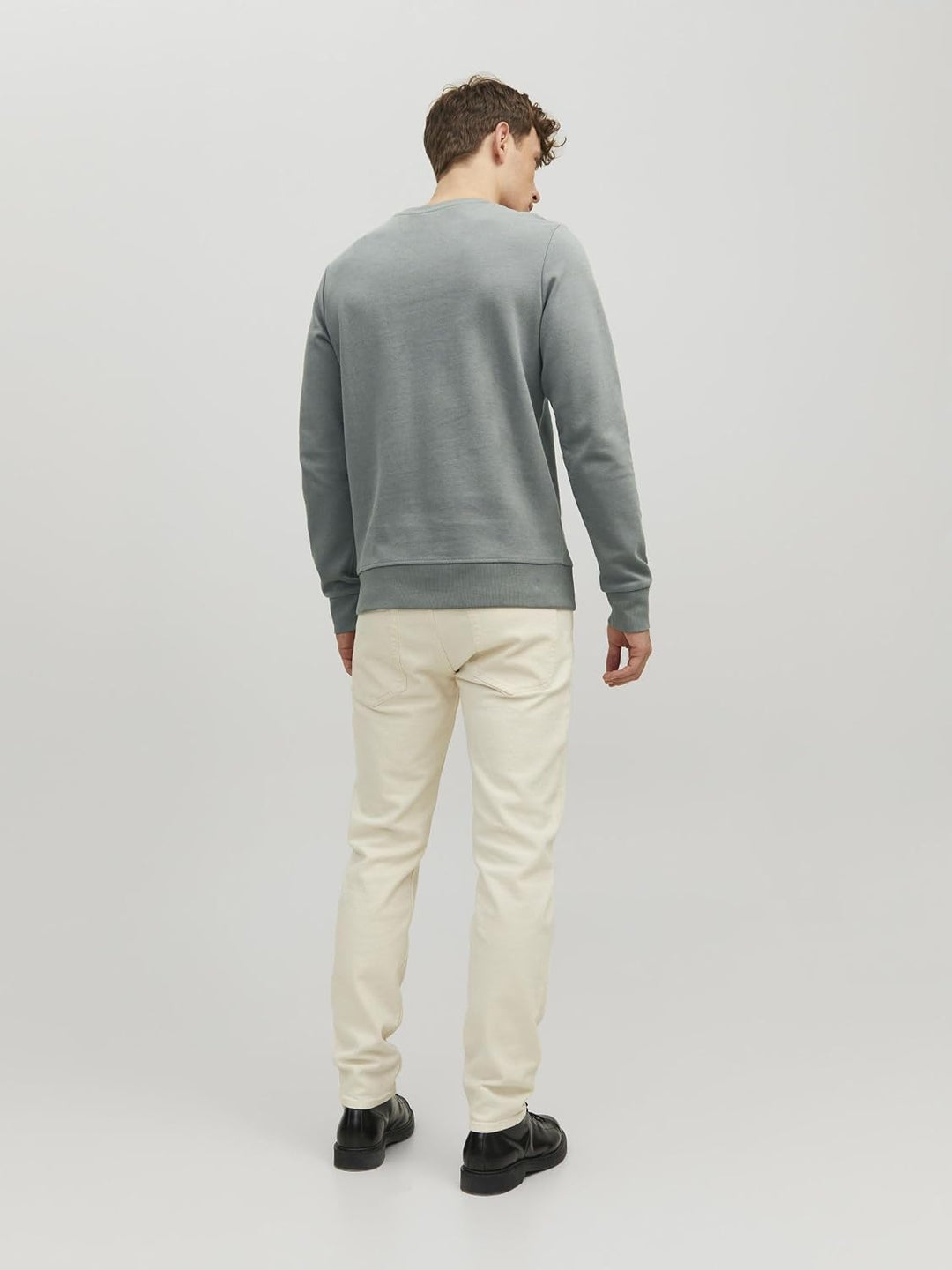 JACK &amp; JONES Herren Jjebasic Sweat Crew Neck Noos Sweatshirt (1er Pack) XL Sedona Sage/Fit:reg, XL S