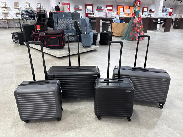 SEMPLIX Nähmaschinentrolley (M/stahlgrau/Hartschale)