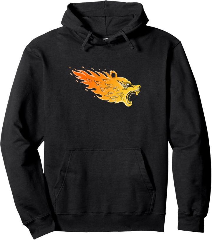 Wildlife Camper Natur Feuer Camping Grillen Barbecue Pullover Hoodie