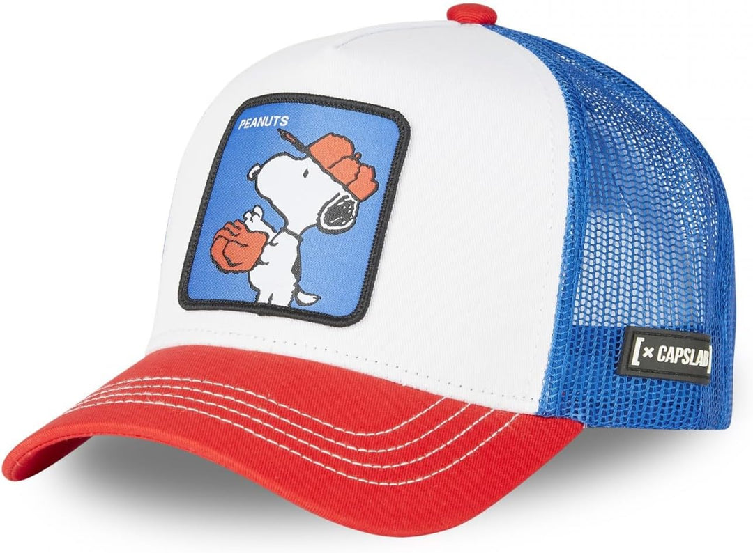 Capslab Snoopy Cap, Weiss, blau, One size