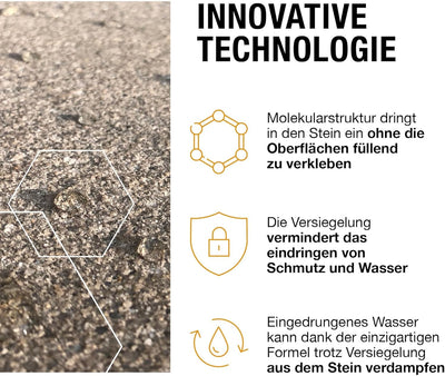 StoneprotecT SP5000 Premium Nano Stein-Imprägnierung aussen | Made in Germany | Langfristiger Schutz
