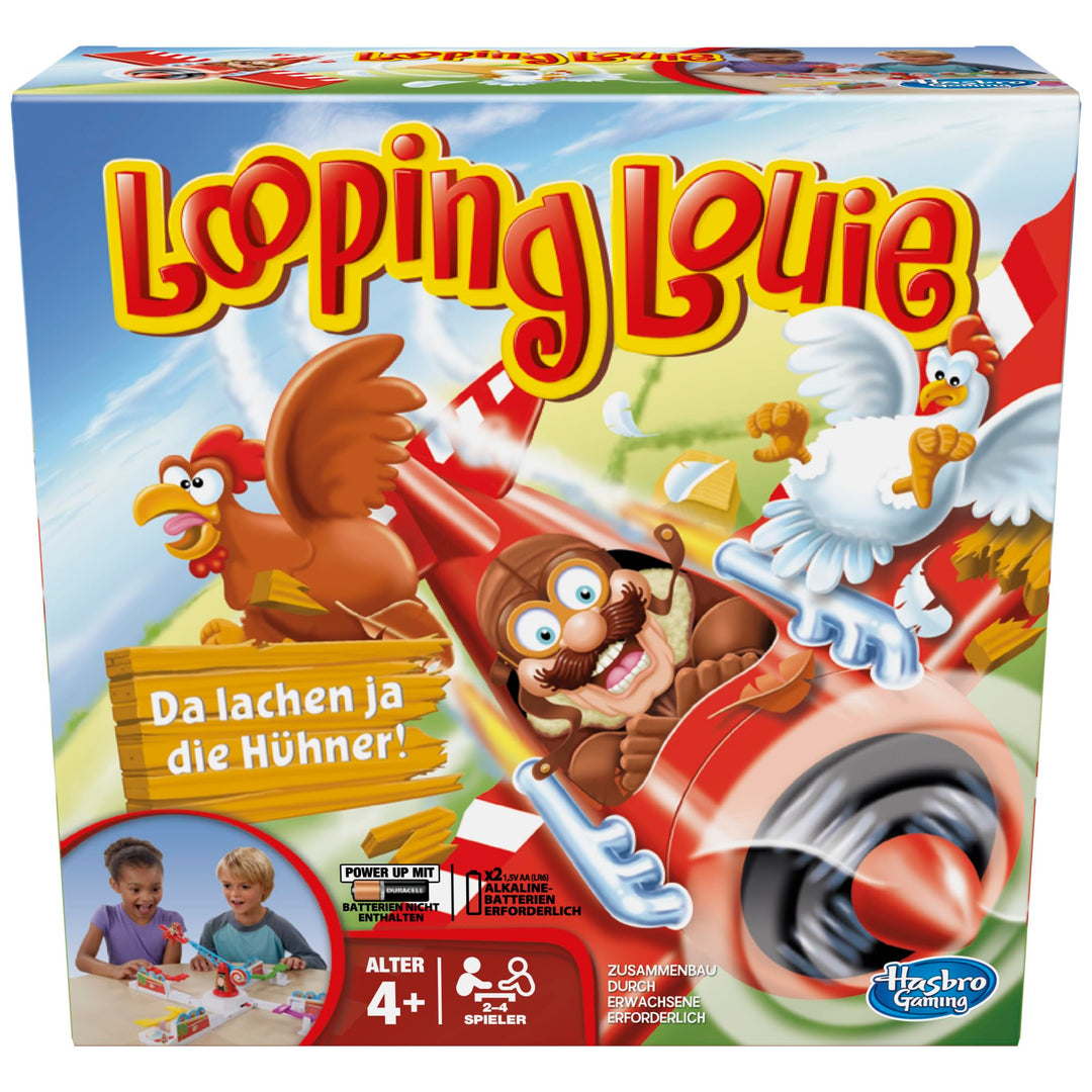 Hasbro Gaming Looping Louie, lustiges Gesellschaftsspiel für 2 bis 4 Spieler ab 4 Jahren und für die