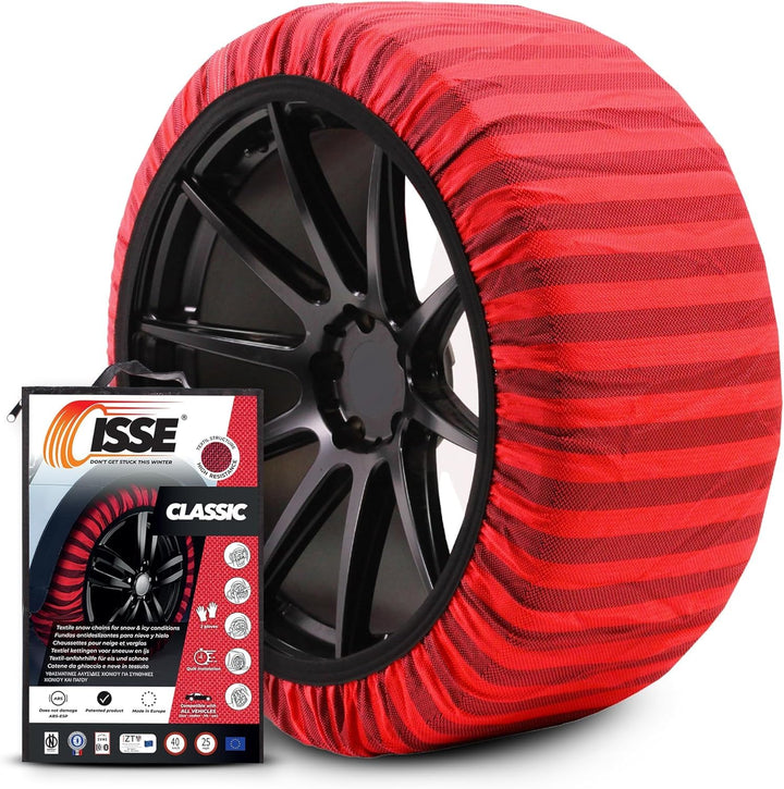 ISSE Classic Grösse 54 2er-Set Textil-Schneeketten für Autos CLASSIC T54, CLASSIC T54