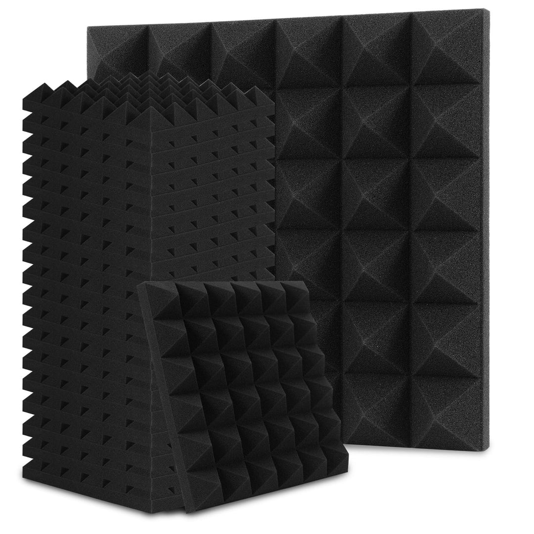 Akustikschaumstoff Schallabsorber, 48 Stück Akustikplatten Selbstklebend, Schallabsorber Wand, Schal