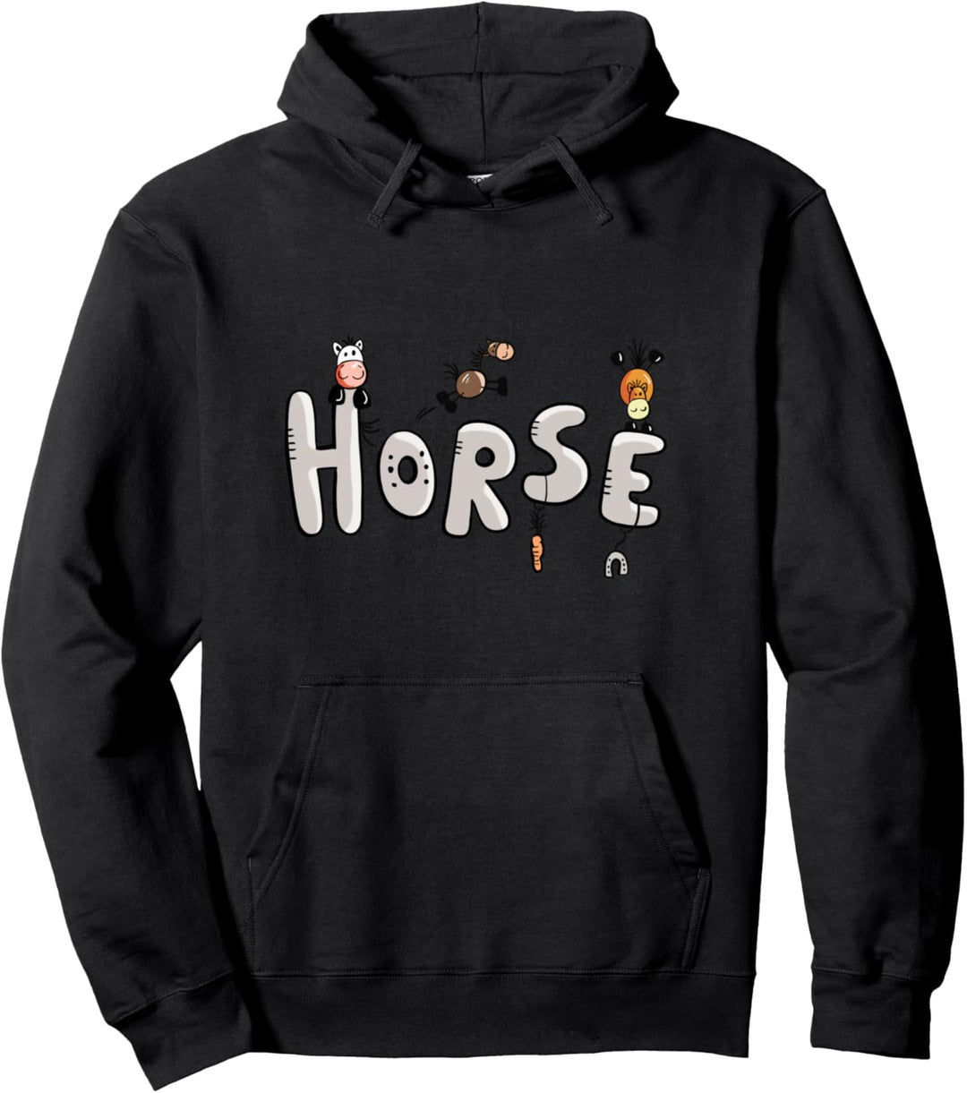 Pferde Spruch Horse I Comic Pferde I Pferd Reiter Fun Pullover Hoodie