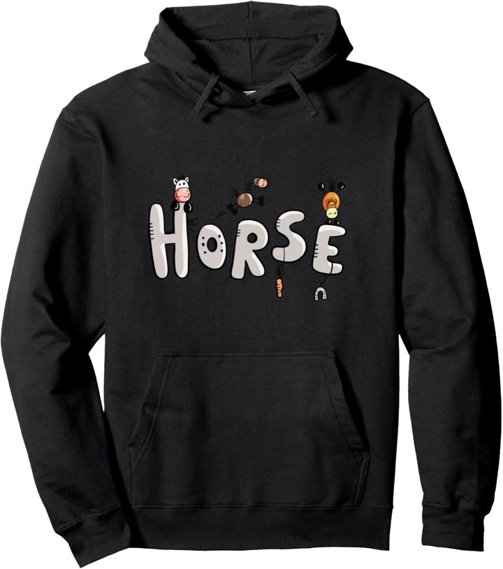 Pferde Spruch Horse I Comic Pferde I Pferd Reiter Fun Pullover Hoodie