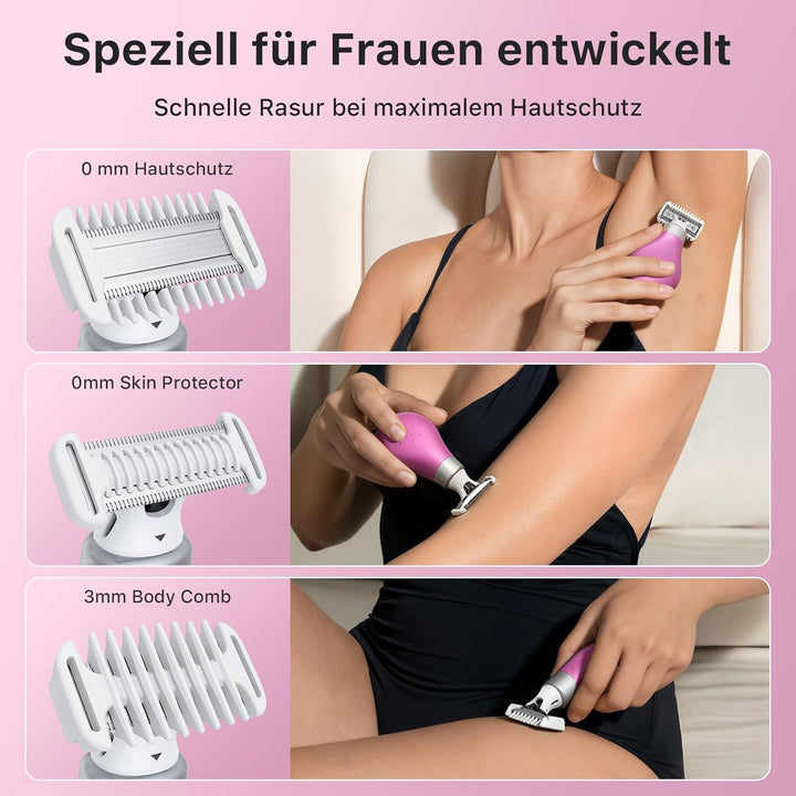 Damen Reise Elektrischer Trimmer Intim Schamhaarentfernung Elektrischer Body Groomer Kleiner Tragbar
