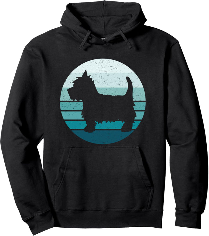 Vintage-Stil, West Highland Terrier, Westie Pullover Hoodie